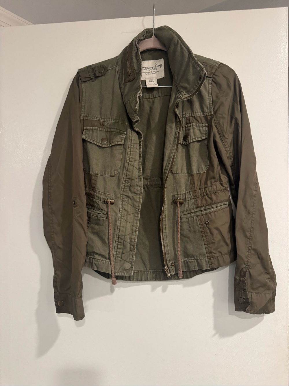 American Rag Olive Green Utility Jacket Women’s XS | Military Anorak
